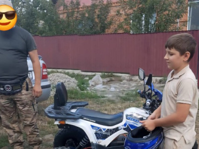 10-річний черкащанин, у якого батько зник безвісти, передав для ЗСУ квадроцикл