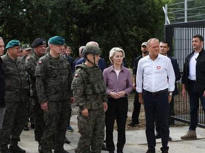 Глава Єврокомісії та прем'єр Польщі відвідали кордон з білоруссю