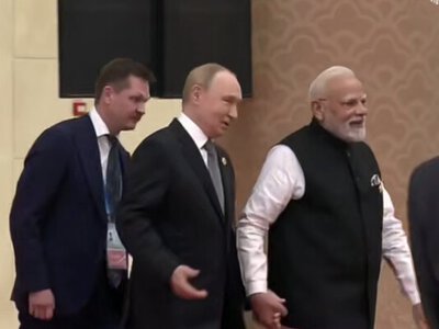 Кремлівська мелодрама: Путін і Моді знову демонструють ніжні почуття на саміті ШОС