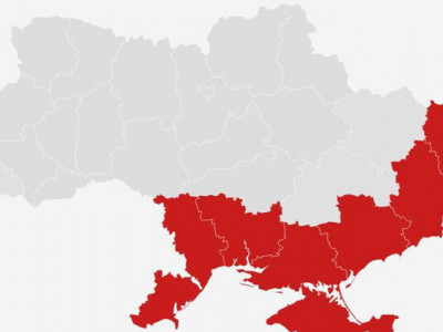 Міноборони РФ показало мапу з Одещиною та Миколаївщиною у своєму складі