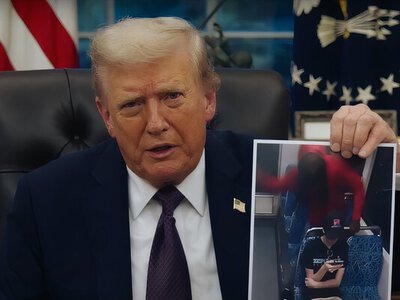 Її вбив божевільний монстр. Трамп записав відеозвернення до нації щодо смерті української біженки