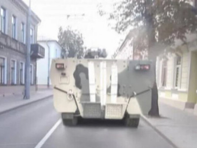 На білоруському полігоні було помічено російський бронетранспортер БТР-22