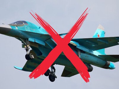Українські військові збили російський літак Су-34 на Запорізькому напрямку