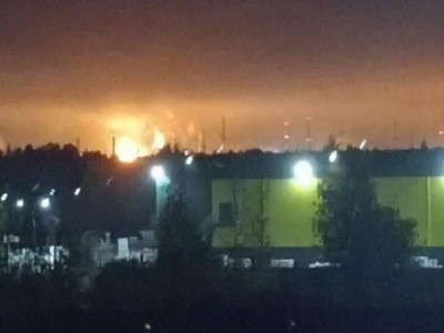 У Ленінградській області було повторно атаковано Киришинефтеоргсинтез