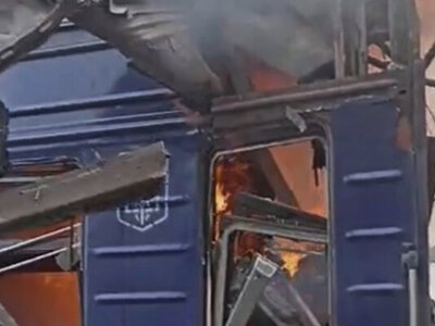 Ворог атакував потяг на вокзалі у Шостці