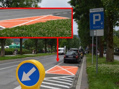 Дорожня розмітка у вигляді помаранчевого конверта: хто може на неї паркуватися