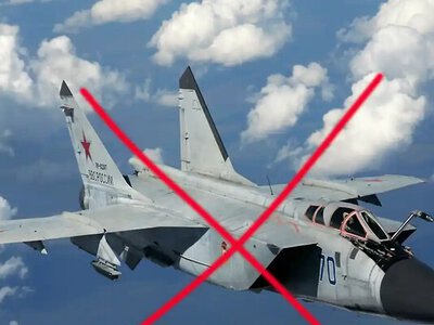 На росії впав та розбився винищувач МіГ-31