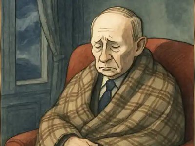 Сморчок під плєдіком: Путін скукожується!