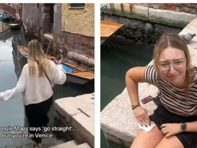 Туристка впала в канал у Венеції через Google Maps: курйозне відео