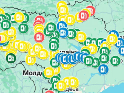 В Україні створили інтерактивну карту для розміщення зарядних станцій