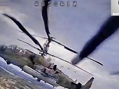 Російські військові збили власний гелікоптер Ка-52