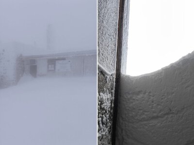 Снігові перемети до 80 см: на високогірʼї Карпат знову засніжило (ФОТО)