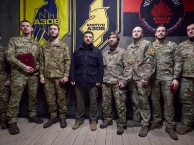  Зеленський зустрівся з бійцями «Азову» на Донеччині