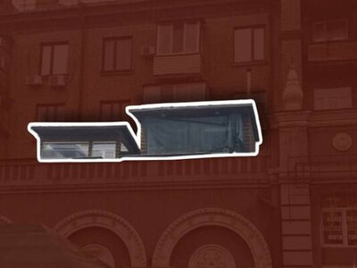 У Запоріжжі сховали МАФи на даху кінотеатру (фото, відео)