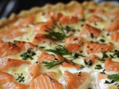 Кіш із лососем і сиром: простий та корисний рецепт без зайвого жиру