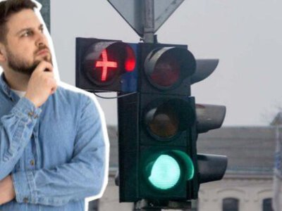 В Україні з'явились світлофори з червоним хрестом: як на нього реагувати