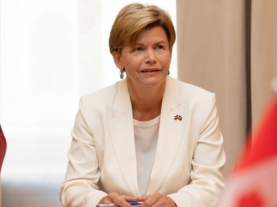 До Києва з візитом прибула глава МЗС Латвії