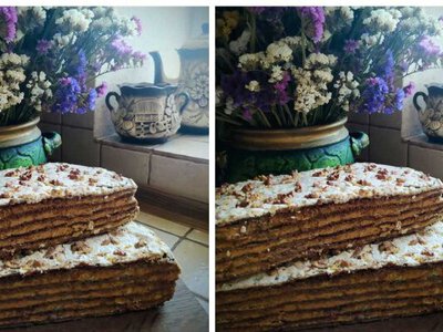 Торт Горішок з подвійними коржами 