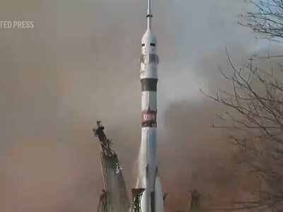 Космічний корабель «Союз» стартував до Міжнародної космічної станції з російським і американським екіпажем (ВІДЕО)