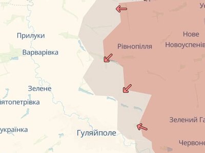 війська рф просунулися поблизу Рівнопілля та Гуляйполя на Запоріжжі - DeepState