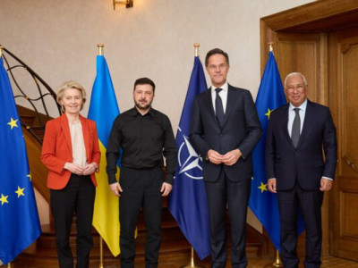 Зеленський говорив про мирну угоду і гарантії безпеки з лідерами ЄС та генсеком НАТО