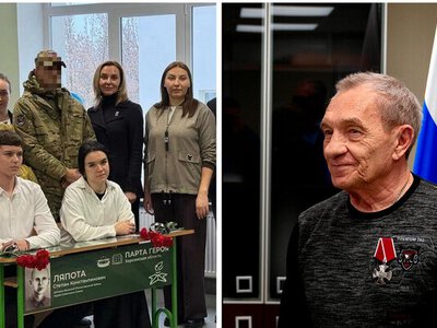 Окупанти видали орден мертвому зраднику Леонтьєву та відкрили ще дві «парти героїв» на Херсонщині