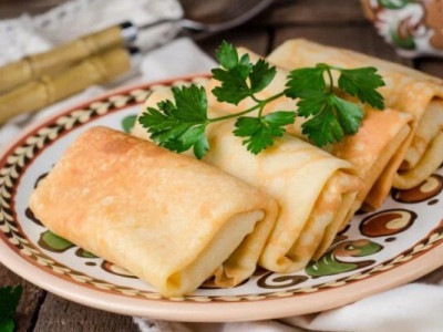 Млинці з м’ясним фаршем — покроковий домашній рецепт