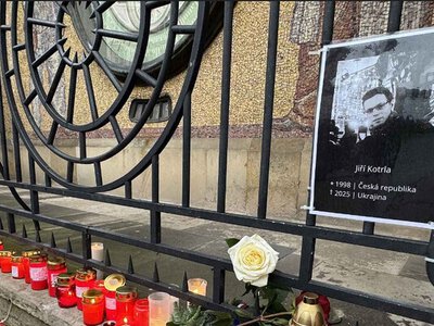 У центрі Оломоуца вшановують студента, який загинув на фронті за Україну