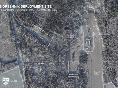 Росія, ймовірно, зберігає “Орєшніки” на колишній авіабазі біля Кричева у Білорусі