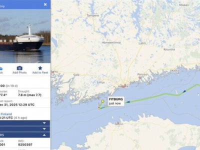 Фінляндія затримала судно, що йшло з росії, після пошкодження підводного кабеля