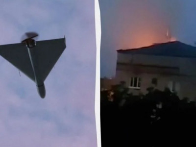 Момент прильоту «Шахеда» у Дніпрі потрапив на відео