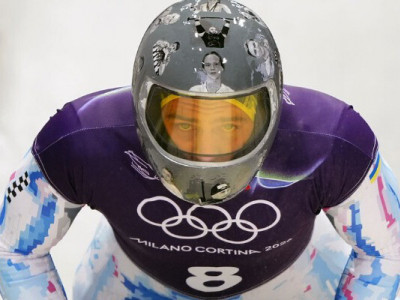 Скелетоніст Владислав Гераскевич з’явився на Олімпіаді-2026 в шоломі із загиблими українськими атлетами