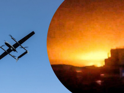 В окупованому Маріуполі вночі було гучно: дрони атакували щось у районі порту