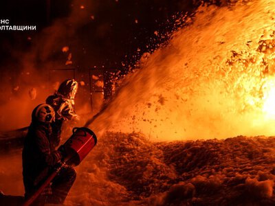 У ДСНС показали наслідки нічної атаки на Полтавщину