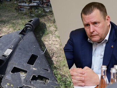 У Дніпрі збитий Шахед впав за кілька метрів від будинку мера Філатова