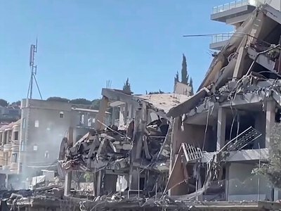 У Лівані ізраїльська авіація розбомбила центр російської культури (ВІДЕО)