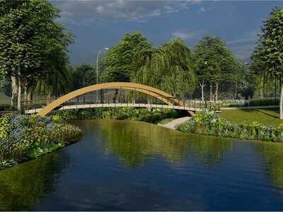 На Оболоні, в Києві, побудують новий міст у парку — фінансує Литовська Республіка