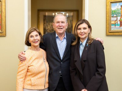 Олена Зеленська в Техасі зустрілася з Джорджем Бушем (ФОТО)