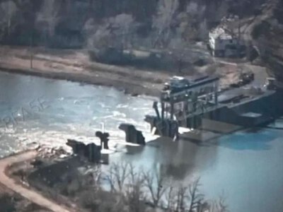 Донеччина залишилися без води: окупанти зруйнували греблю на Сіверському Дінці