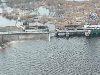 Давня ціль окупантів. У Райгородку зруйнована гребля на Сіверському Донці