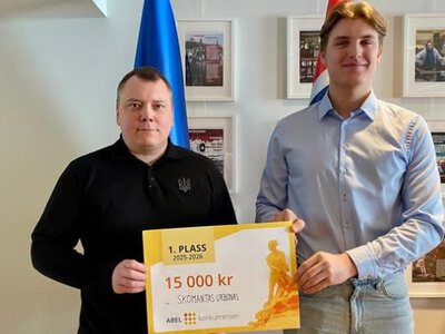 Переможець норвезької олімпіади з математики задонатив усю свою премію Україні