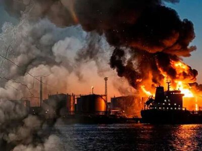 росію накрили дрони: порт Усть-Луга палає після удару