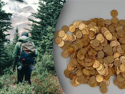 Туристи знайшли скарб із 5 кг чистого золота