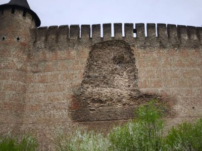 Названо причини обвалу стіни Хотинської фортеці