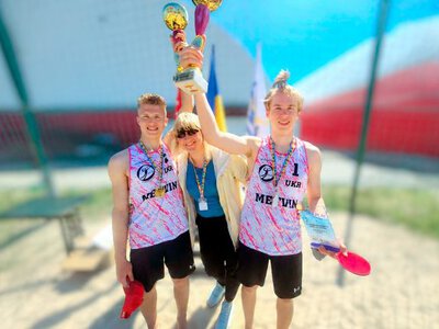 Олександр Хоменко та Андрій Меркулов — чемпіони України з пляжного волейболу серед юнаків