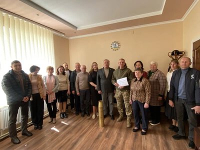 У Заболоттівській громаді зустрілися з прикордонниками-земляками та передали кошти на Starlink