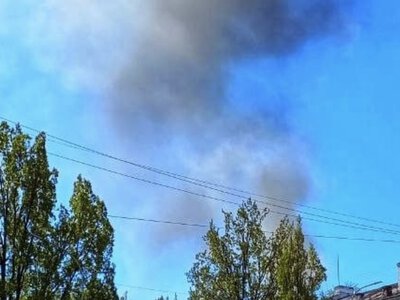 В центр Чернігова прилетів безпілотник: на містом стовп диму