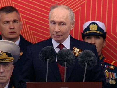 Багато про рускій характер і трохи про агресію НАТО: чи згадав Путін на параді про СВО