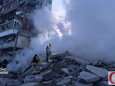 Удар по Києву: обвал багатоповерхівки, загибла та понад 30 поранених