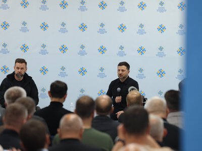 В рамках роботи Конгресу місцевих та регіональних влад відбулася зустріч керівників областей та громад українського Полісся з Президентом України Володимиром Зеленським